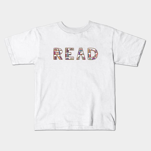 Read bookcase Kids T-Shirt by SRSigs